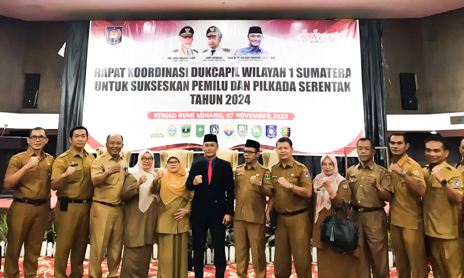 Tim Disdukcapil Padang Pariaman hadiri undangan Rakorda Wilayah I (Se-Sumatera)
